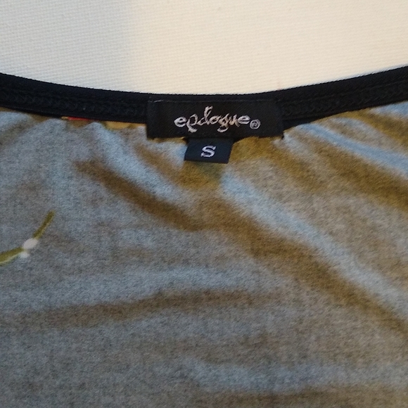 Black With red and orange floral design size small - Picture 7 of 7